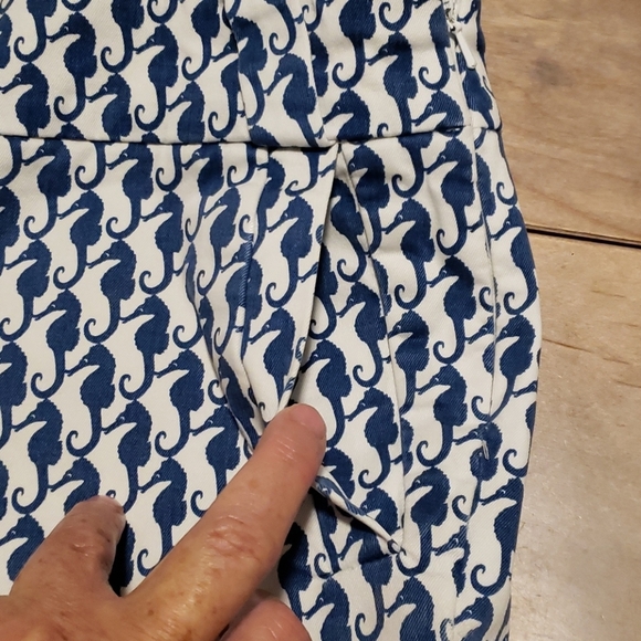 LADIES J CREW SZ 4 SEAHORSE PRINT SHORTS - Picture 5 of 13